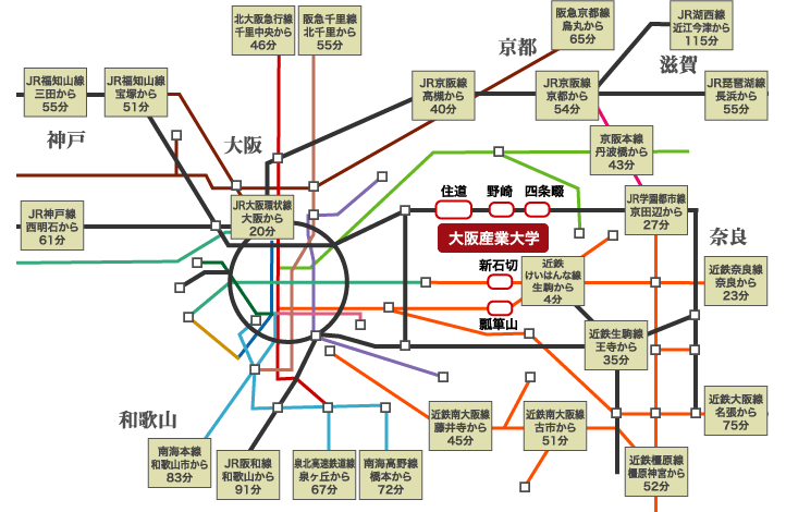 通学可能エリアマップ