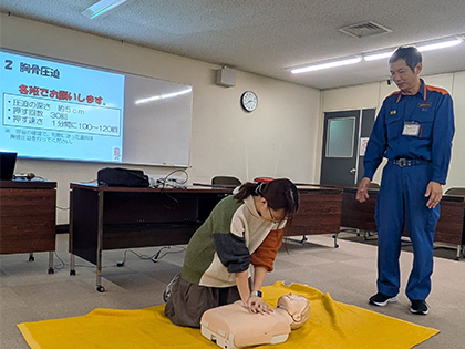 令和7年度普通救命講習およびエレベーター閉じ込め救出訓練を実施しました